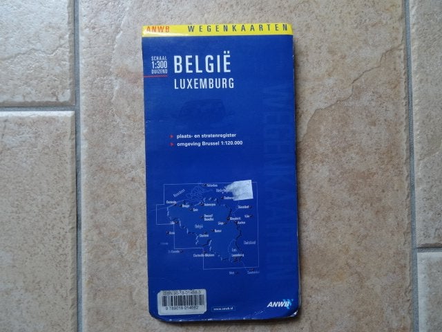 anwb wegenkaart Belgie en Luxemburg, Boeken, Atlassen en Landkaarten, Ophalen of Verzenden, België of Luxemburg, 1800 tot 2000