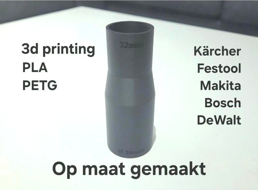 • Verloop Adapter Stofzuiger Makita Festool Kärcher Op Maat, Verzenden, Nieuw