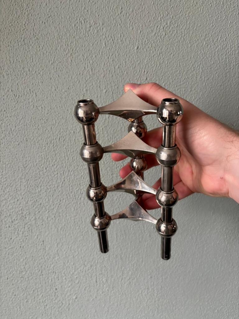 Stoff Nagel BMF vintage kandelaren set van 4 stuks, Ophalen of Verzenden, Gebruikt