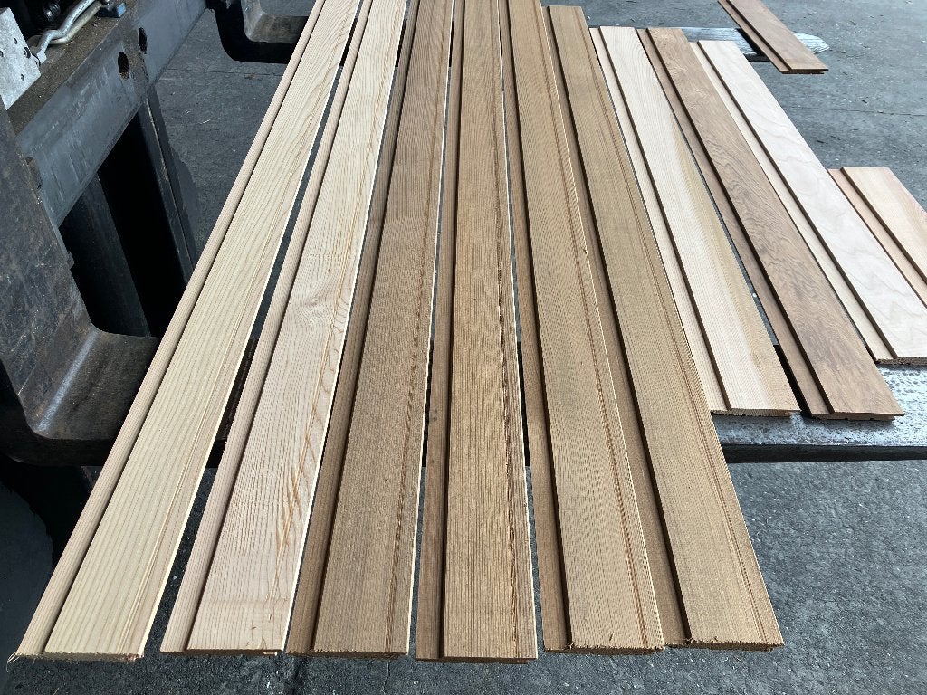 planken–saunadelen-sponningschroot-Western Red Cedar-11x83m, Ophalen, Planken, Nieuw, Hardhout