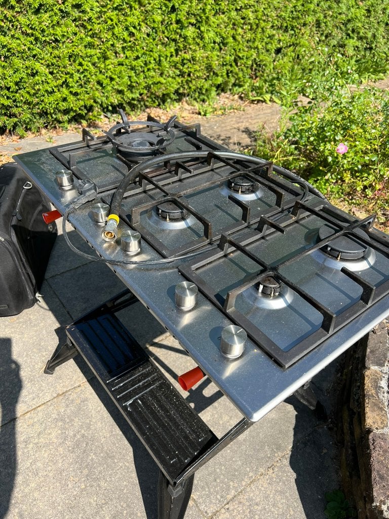 5-pits gaskookplaat Bauknecht, Ophalen, Gebruikt, Inbouw, Gas