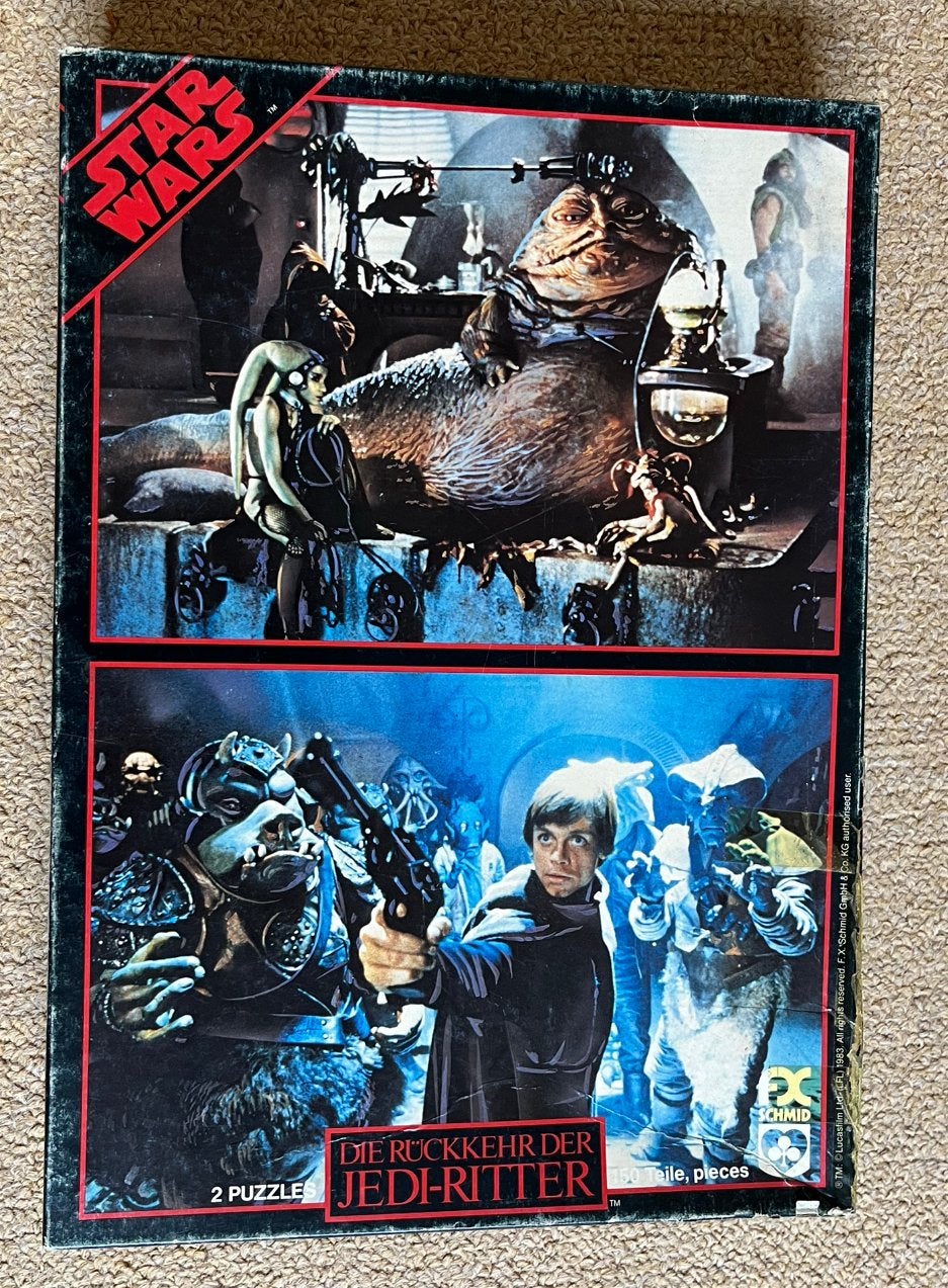 Star Wars vintage puzzel Return of the Jedi, Verzamelen, Star Wars, Ophalen of Verzenden
