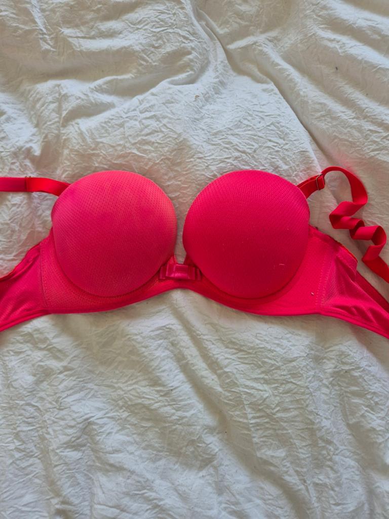 Neon roze push-up BH, bandjes afneembaar, maat 75E, Kleding | Dames, Ophalen of Verzenden, Roze, BH