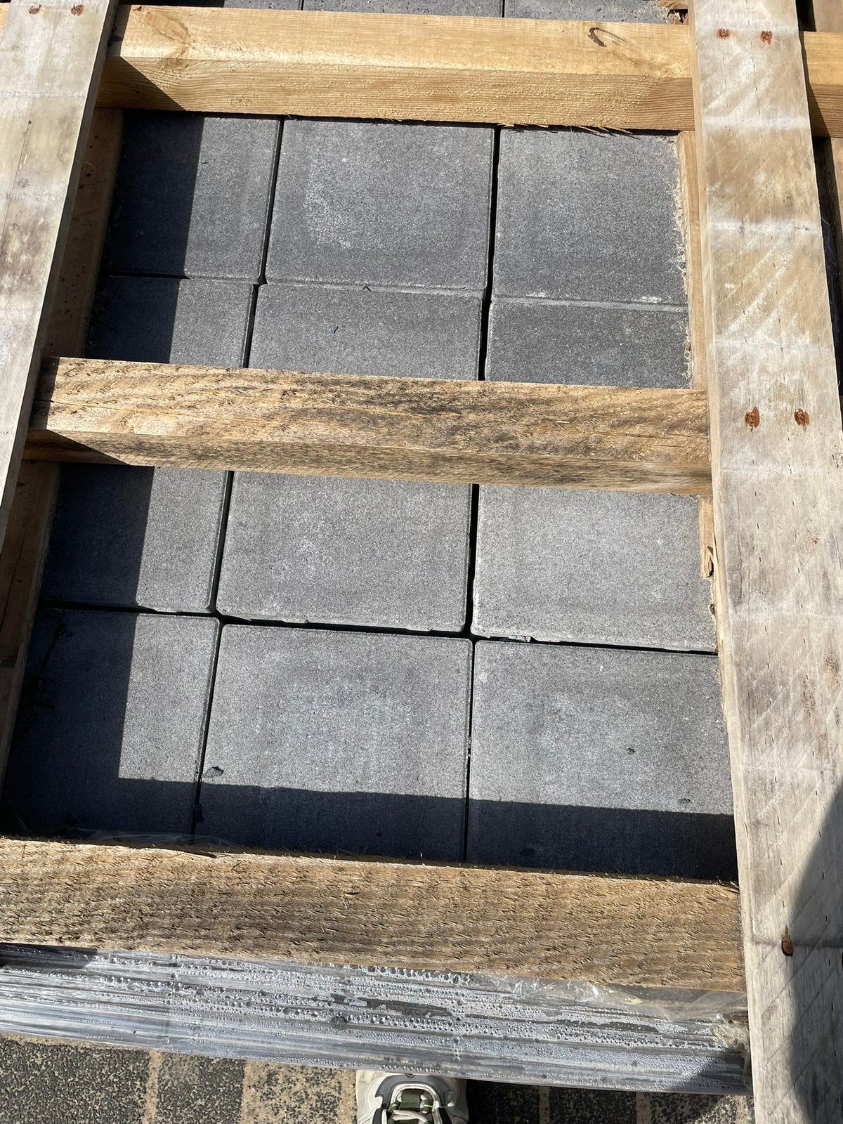20x30x6 tegels antraciet *GRATIS*, Tuin en Terras, Tegels en Klinkers, Ophalen, Nieuw, 10 m² of meer, Beton