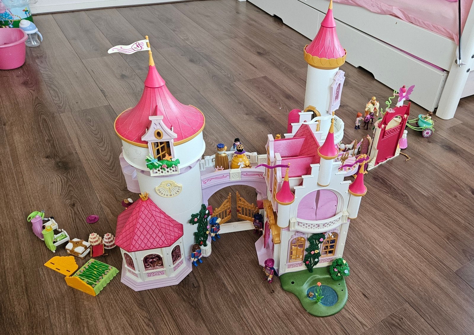 Playmobil Prinsessenkasteel 5142 & 4777 met vele extra's, Kinderen en Baby's, Speelgoed | Playmobil, Ophalen, Gebruikt, Complete set