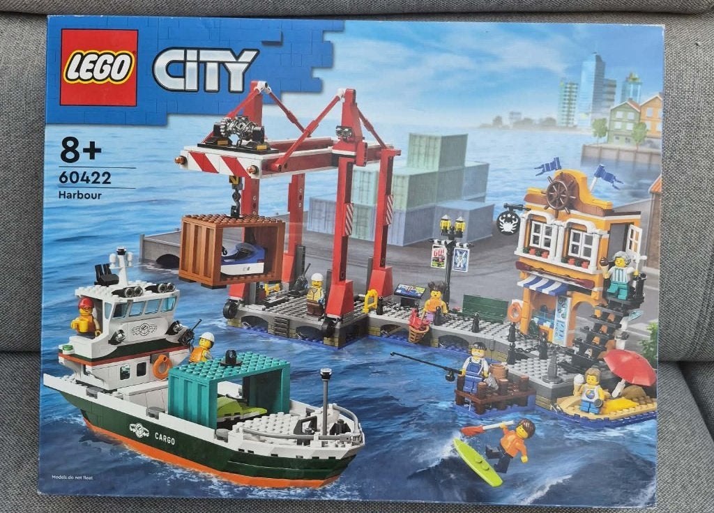 LEGO City 60422 Haven met vrachtschip en kraan, Compleet, City, Lego, Ophalen of Verzenden