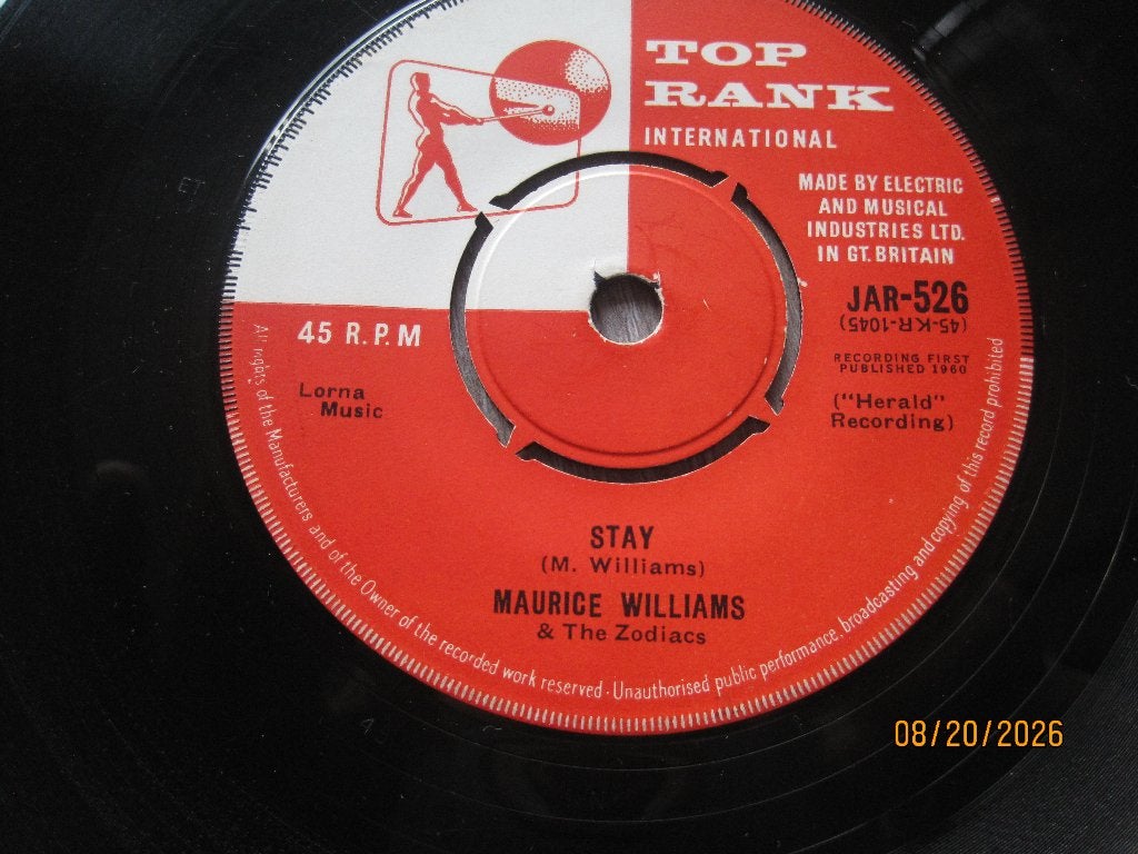 Maurice Williams & The Zodiacs   -   Stay, 7 inch, Ophalen of Verzenden, Zo goed als nieuw, Overige typen