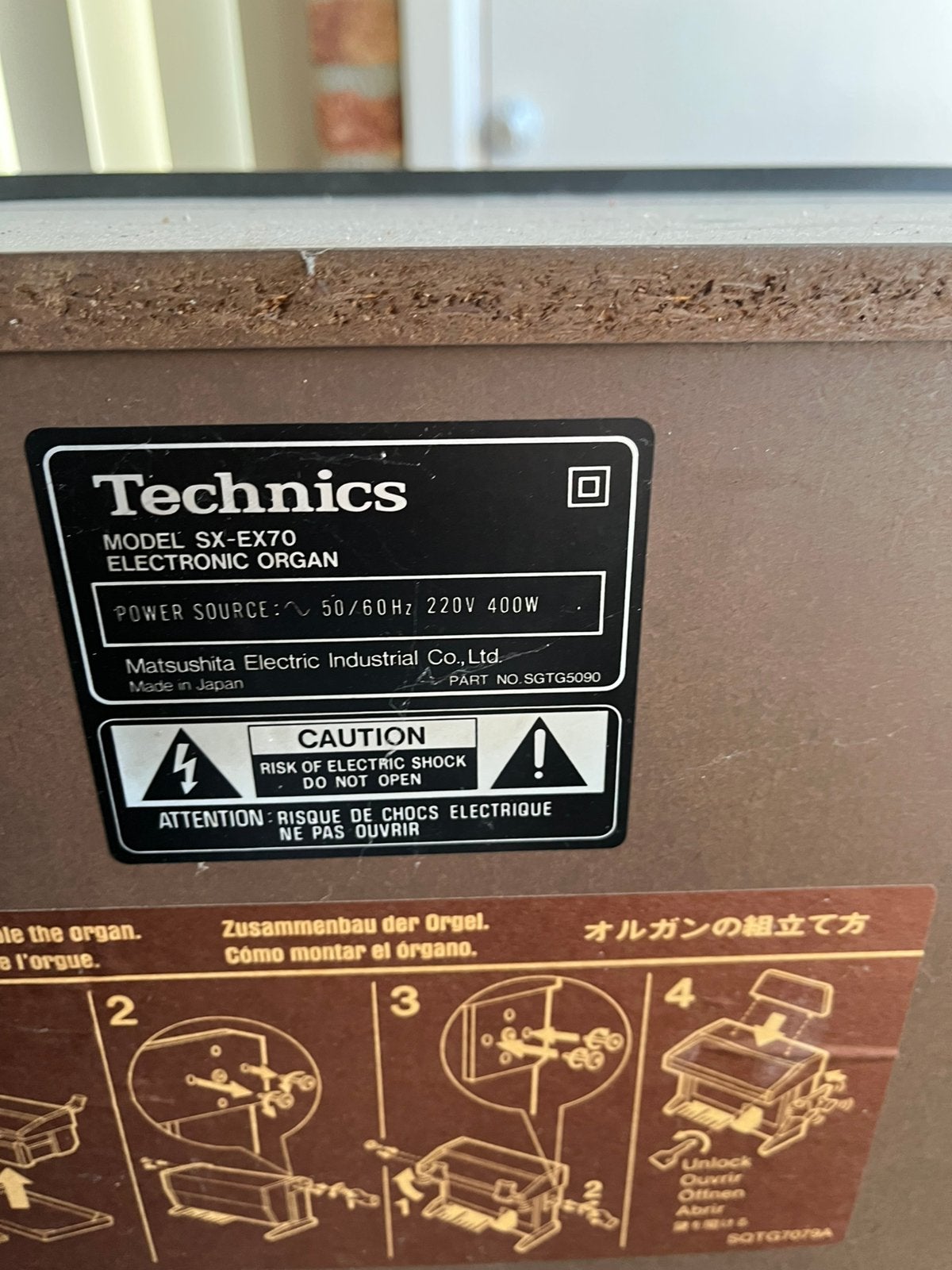 Technics orgel sx-ex70, Muziek en Instrumenten, Orgels, Ophalen of Verzenden, Gebruikt, 2 klavieren, Orgel