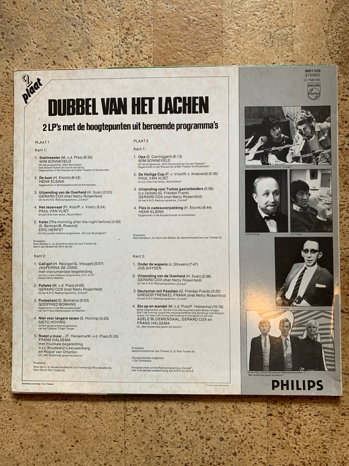 Dubbel van het Lachen - 2 LP's met hoogtepunten, Cd's en Dvd's, Ophalen of Verzenden, Soundtrack of Musical, 12 inch, Dubbel-LP