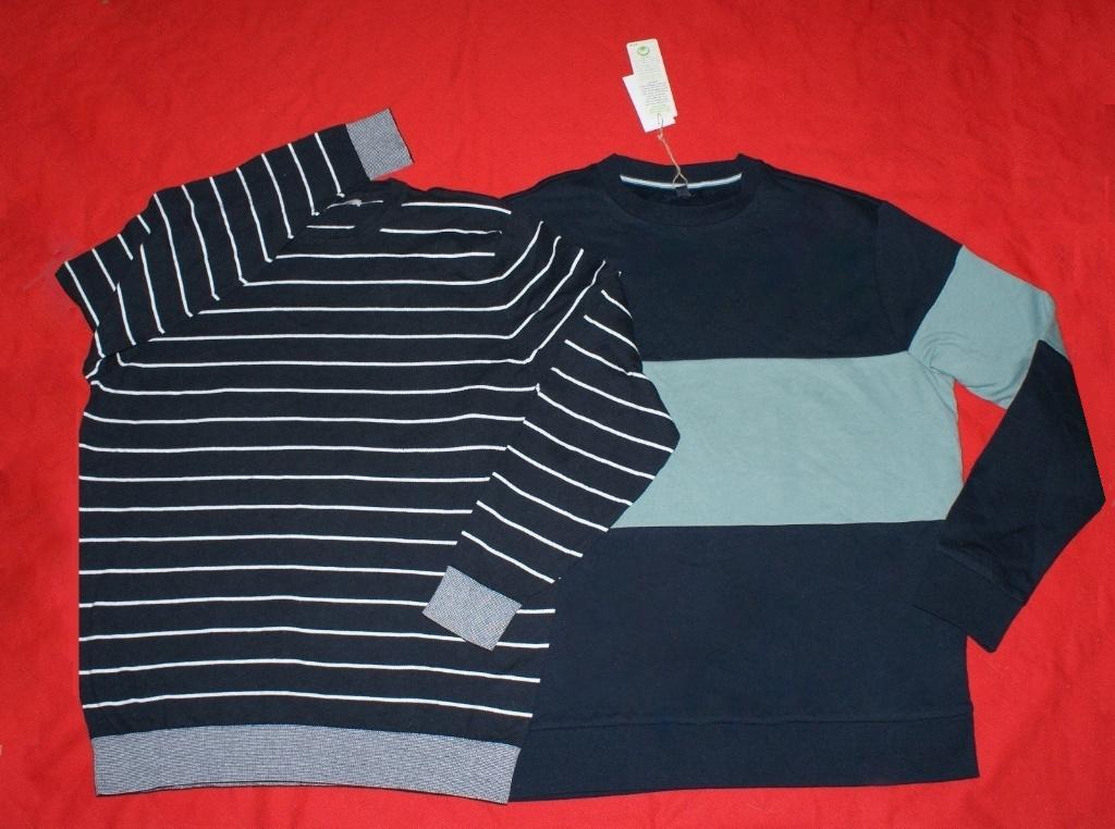 Set fijngebreide bretons gestreepte trui, nieuwe sweater, L, Maat 52/54 (L), Overige kleuren, Nieuw, C&A