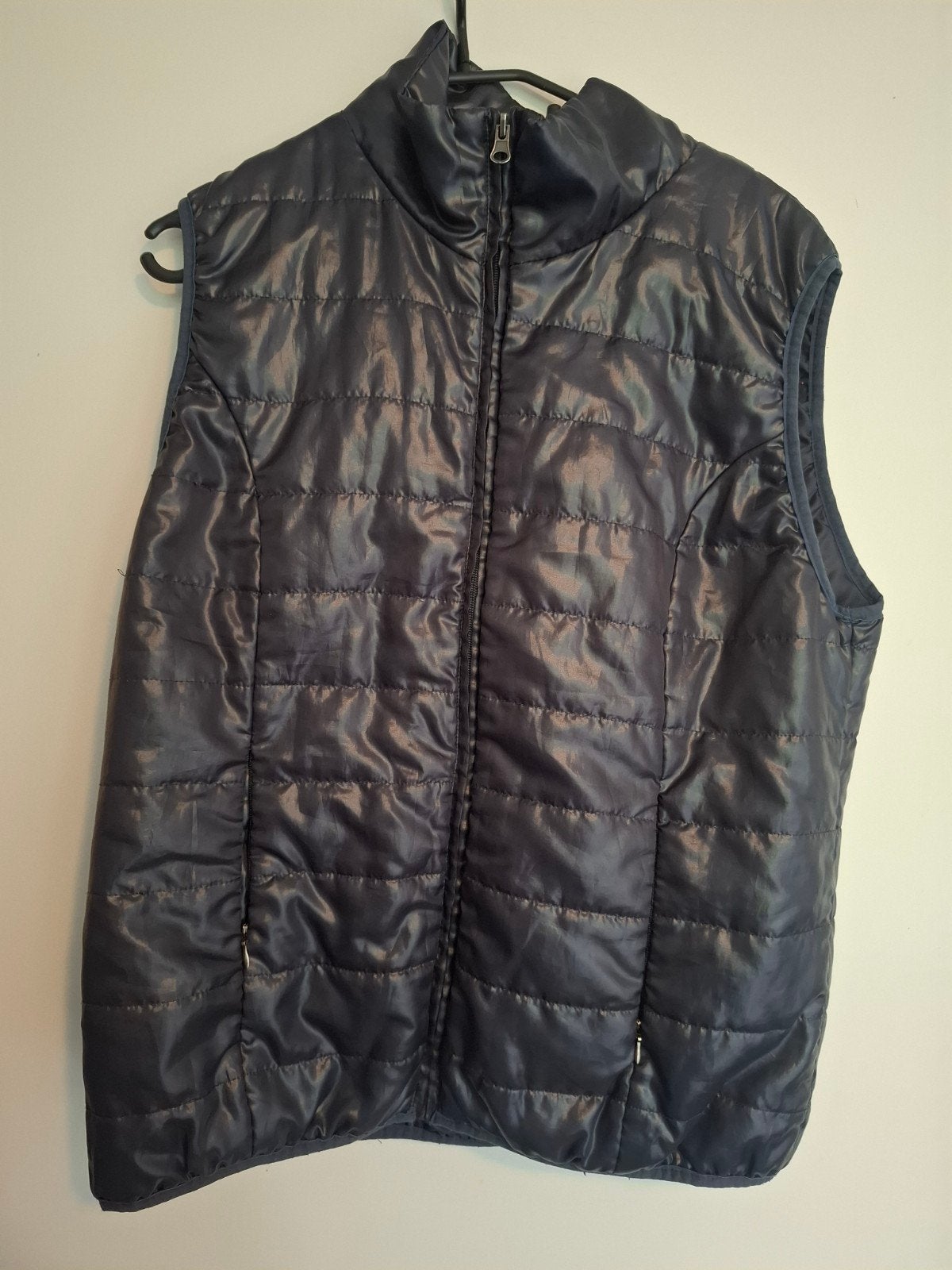 Donkerblauwe gewatteerde bodywarmer maat M, Ophalen of Verzenden