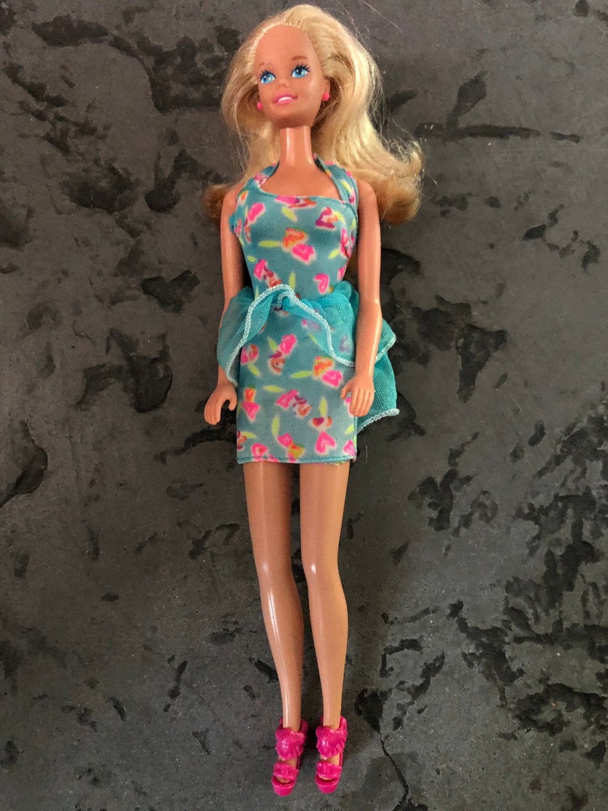 Vintage barbie mattel in zomerjurkje 80 er jaren, Ophalen, Zo goed als nieuw, Fashion Doll