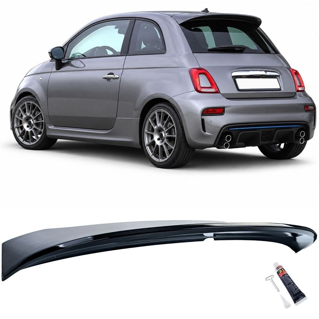 Achterspoiler Spoiler Cap Voor Fiat 500 2007-2024 Glans Zwar, Verzenden, Automotive Parts, A.parts@hotmail.nl, Trasmolenlaan 12 3447 GZ Woerden