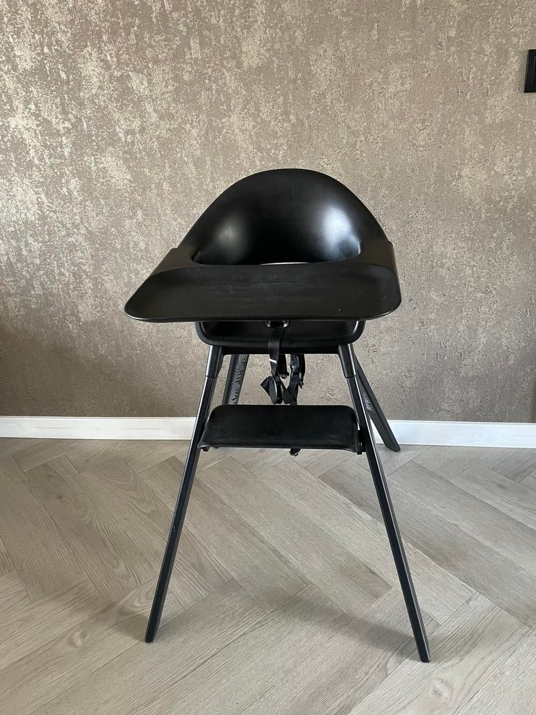 Stokke Clikk kinderstoel - Midnight Black, Ophalen of Verzenden, Gebruikt, Meegroeistoel, Afneembaar eetblad