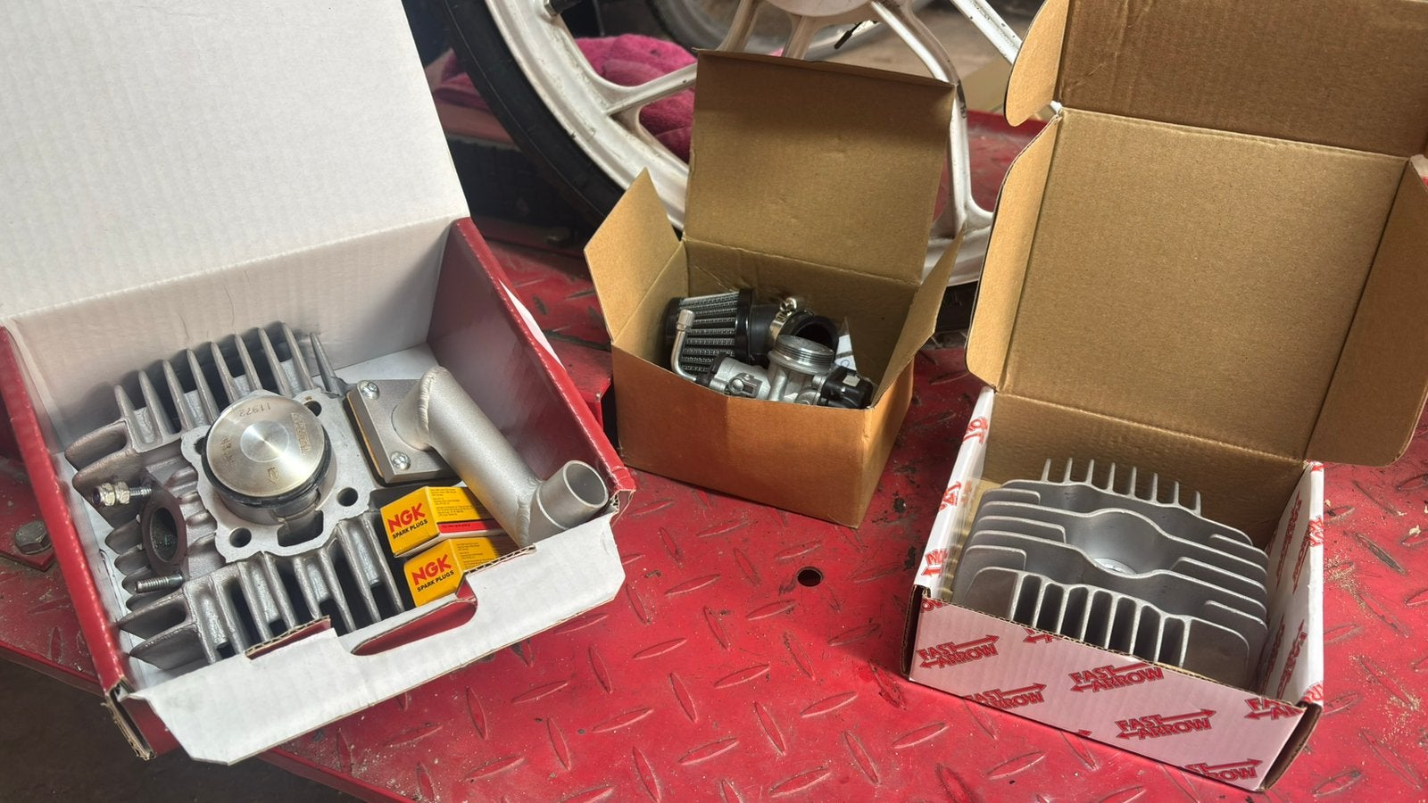 Opvoer set tomos a35 65cc,, Fietsen en Brommers, Ophalen of Verzenden, Gebruikt, Cilinder