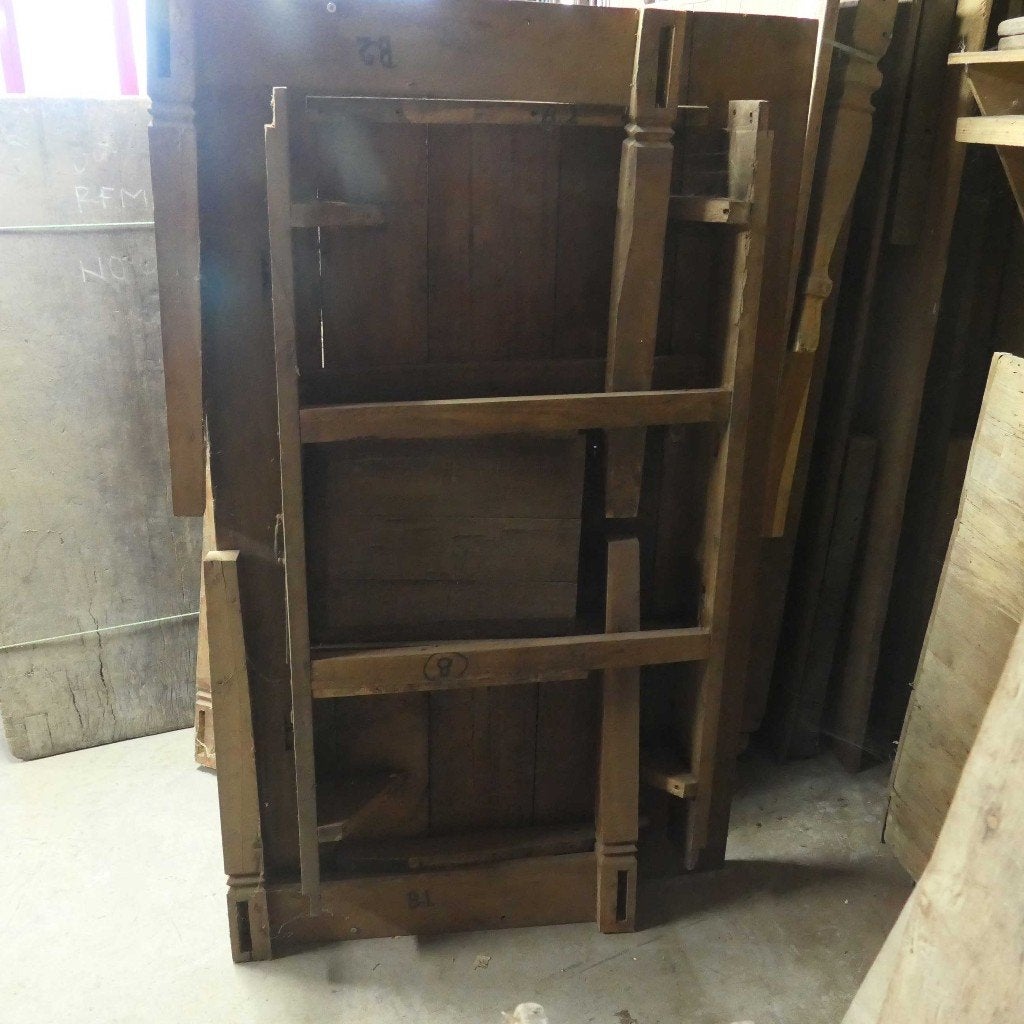 Landelijke antieke tafel 156 x 94 teak hout Indonesie TQ16, Antiek en Kunst, Ophalen of Verzenden