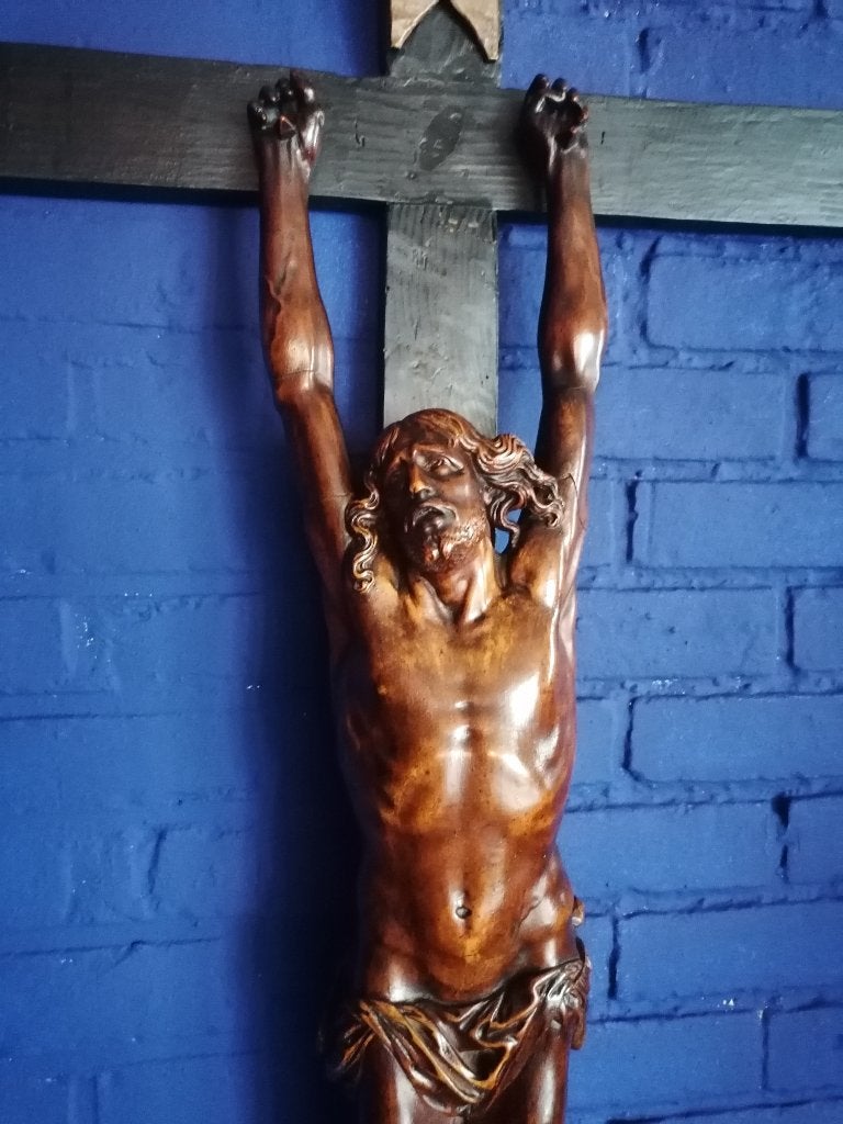 groot kruisbeeld 135 cm antiek, Ophalen
