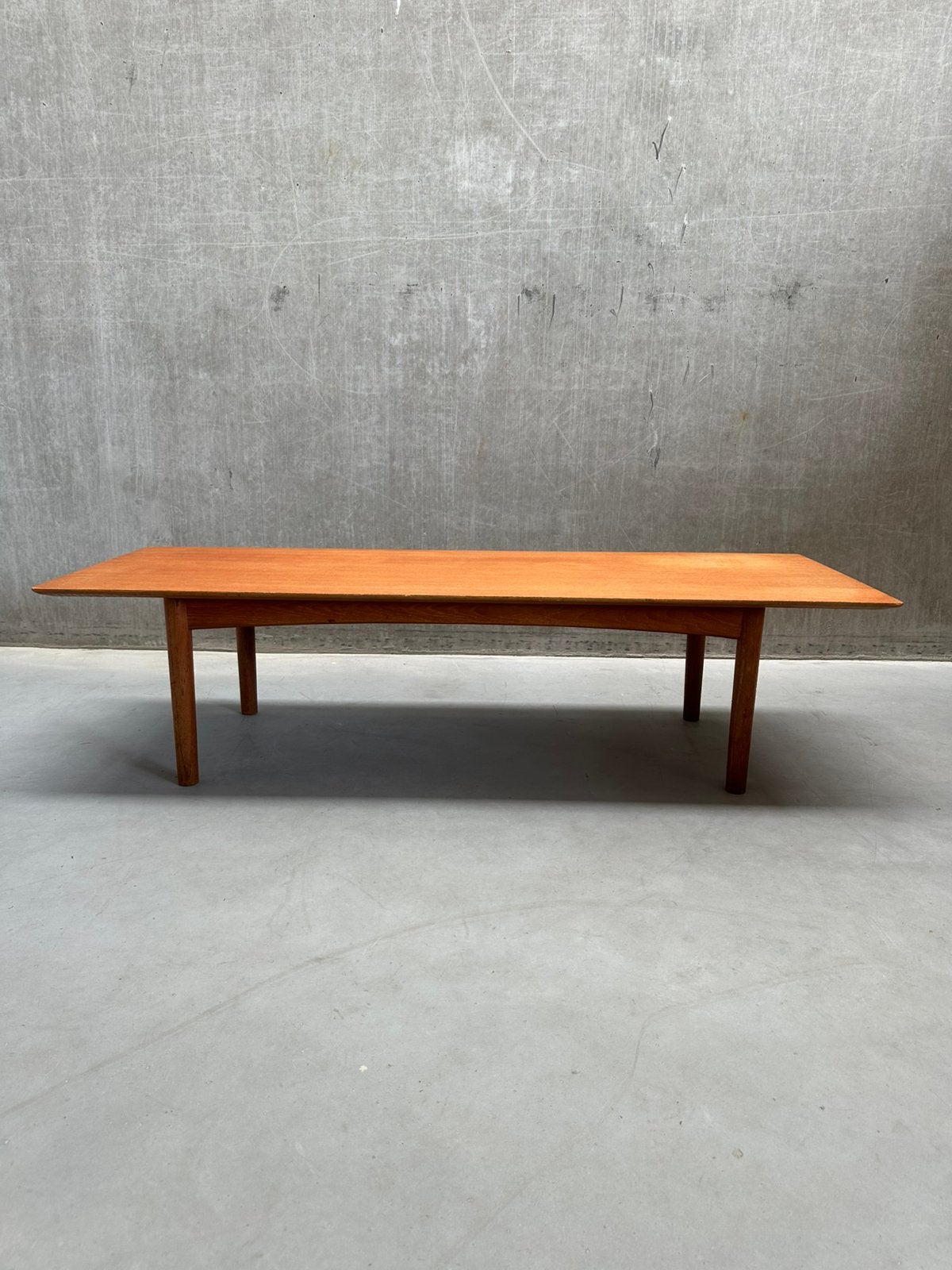 Vintage teakhouten salontafel jaren ‘60, Ophalen, Gebruikt, X, X