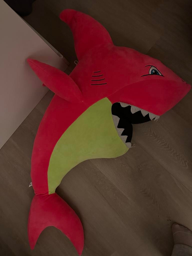 Grote roze haai knuffel, Ophalen, Nieuw, Overige typen