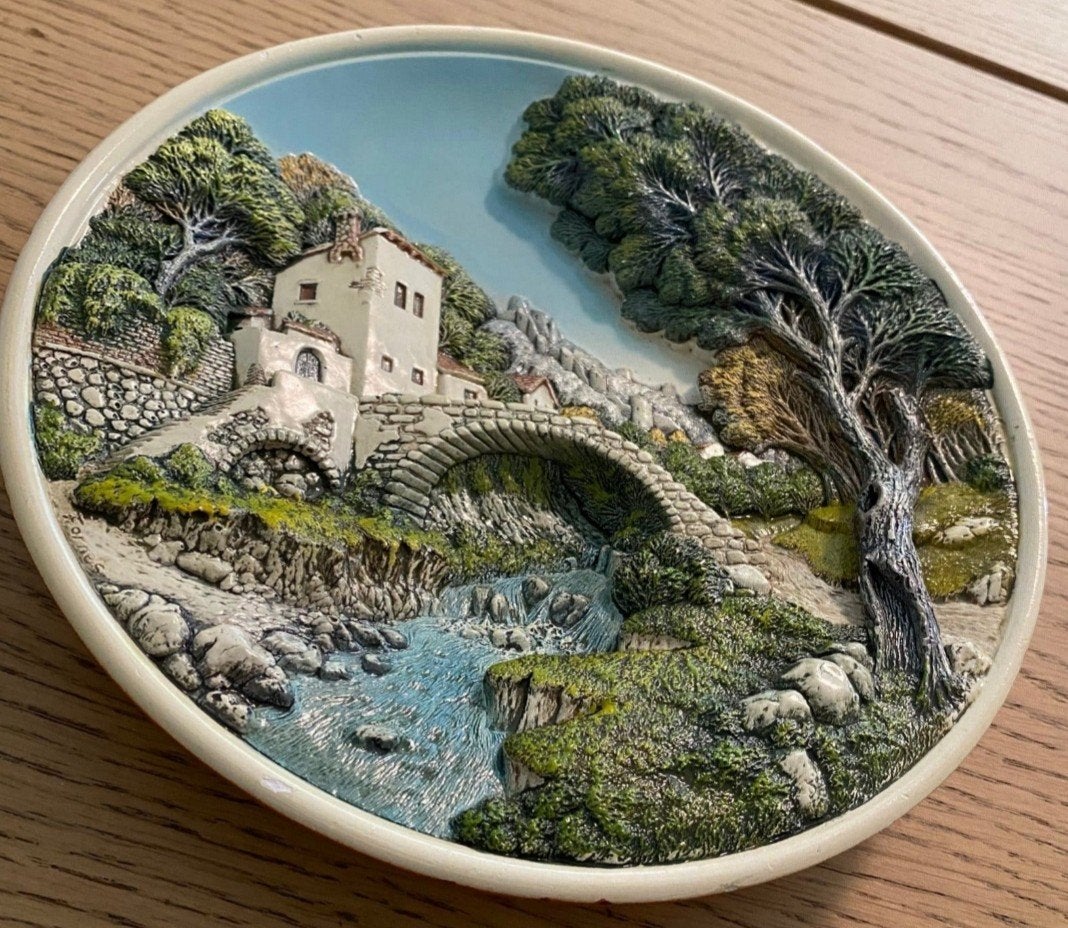 Vintage 3D Wandbord Fornes Y Sanchis Spanje, Ophalen of Verzenden