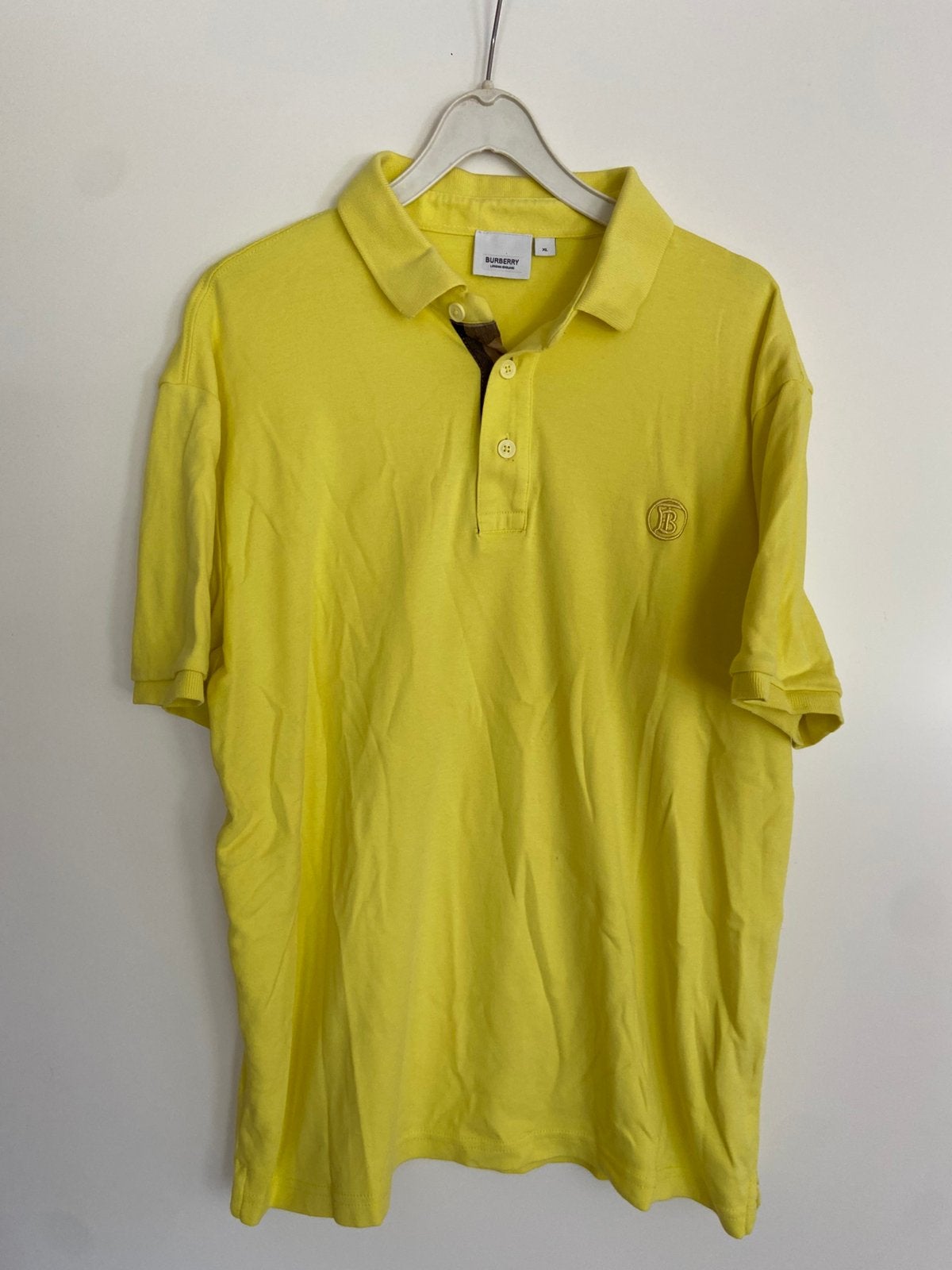 Burberry Polo Shirt Maat XL, Ophalen of Verzenden, Gedragen, Maat 56/58 (XL), Geel