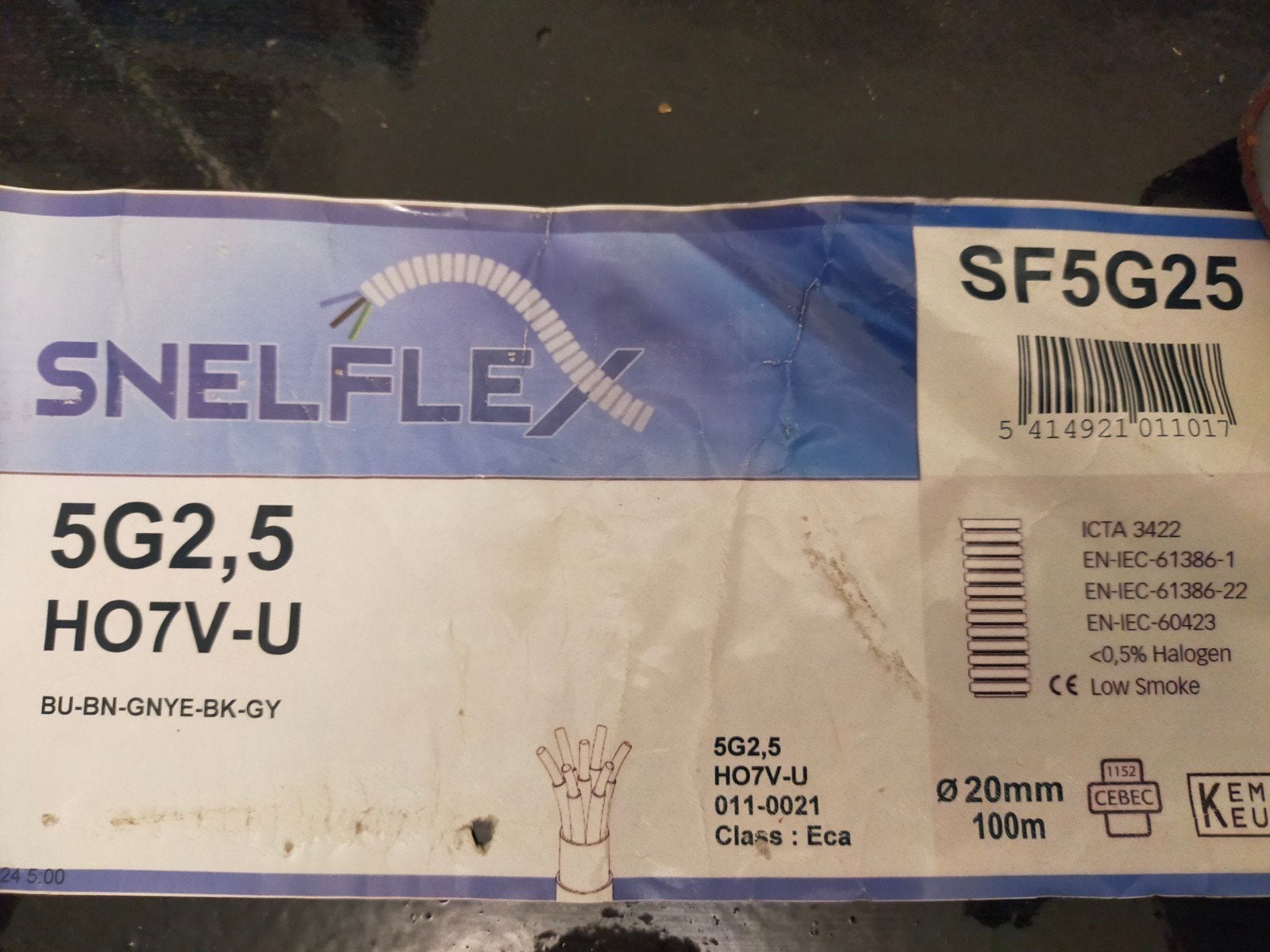 snelflex sf5g25, Ophalen, Nieuw, Kabel of Snoer