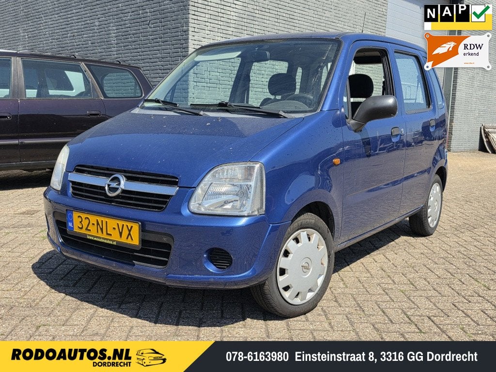 Opel Agila 1.0-12V Essentia 5Drs APK 04-2027 ✅ (bj 2003), Gebruikt, Origineel Nederlands, Handgeschakeld, 3 cilinders