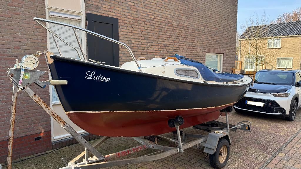 Midget 15" inclusief trailer en elektromotor en lader, Ophalen, Gebruikt, Minder dan 15 m², Overige typen