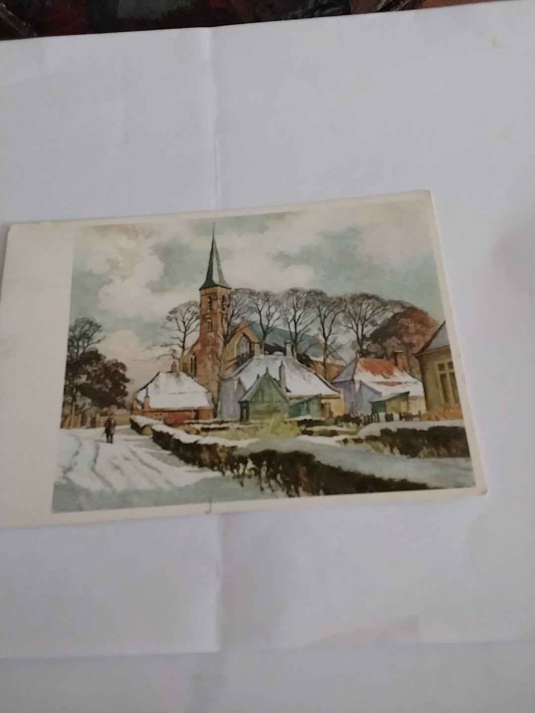 Wassenaar Dorpskerk in de Winter/ H.E. Roodenburg, Ophalen of Verzenden, 1960 tot 1980, Gelopen, Zuid-Holland