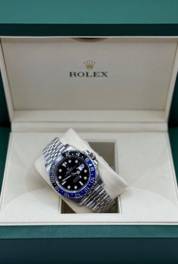 Rolex GMT Batgirl, Sieraden, Tassen en Uiterlijk, Sporthorloges, Zo goed als nieuw, Android, Blauw, Waterdicht, Ophalen of Verzenden