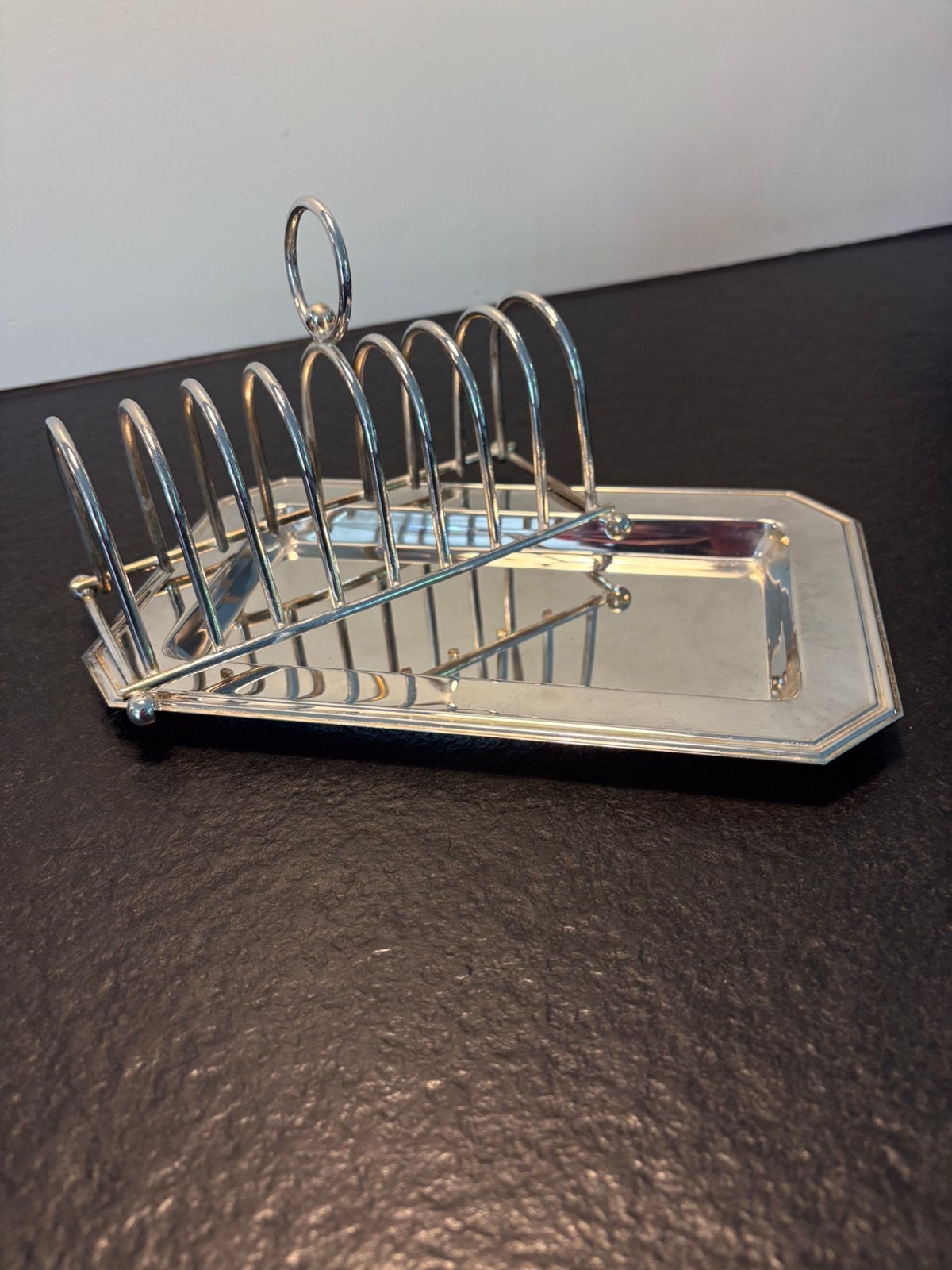 Vintage verzilverd toastrek, Ophalen of Verzenden, Zilver