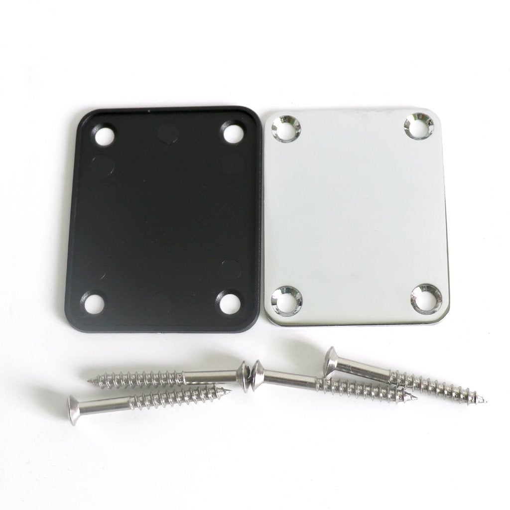 Chrome Neck Plate + Neck Plate Cushion + Schroeven, Ophalen of Verzenden, Nieuw, Elektrische gitaar