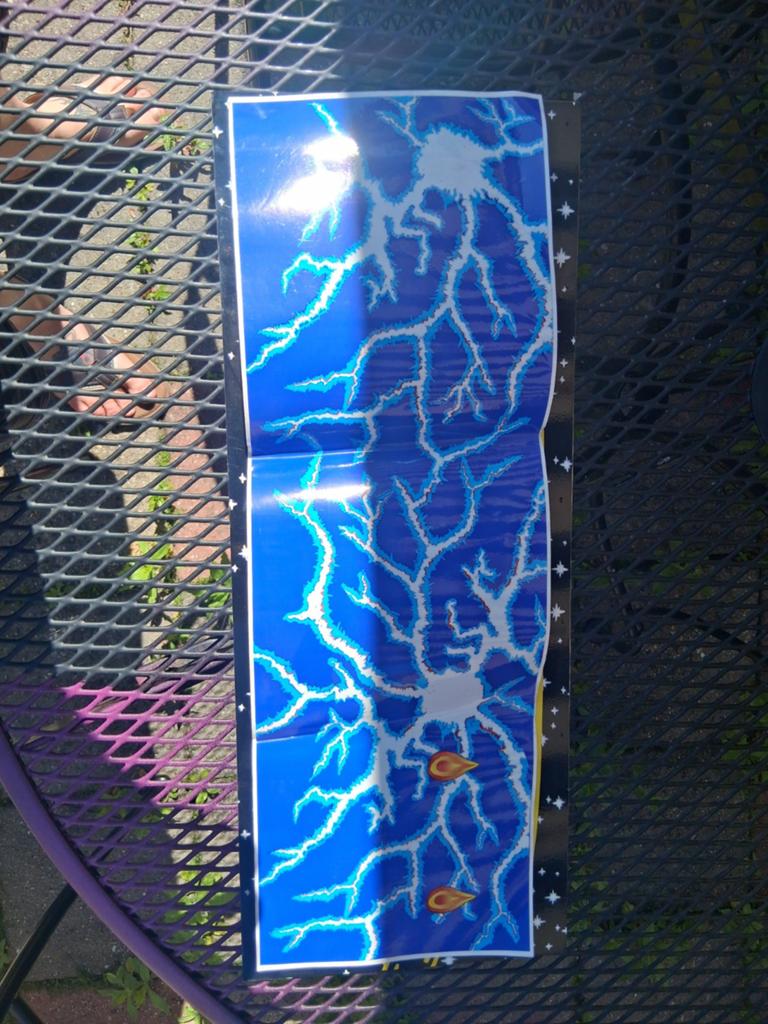 Scared stiff backboard decal, Ophalen of Verzenden, Zo goed als nieuw, Onderdeel of Defecte kast