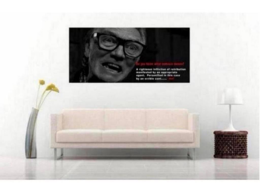 XL groot Canvas 106x56cm SNATCH BRICK TOP QUOTE Nemesis, Ophalen of Verzenden, H, H, H