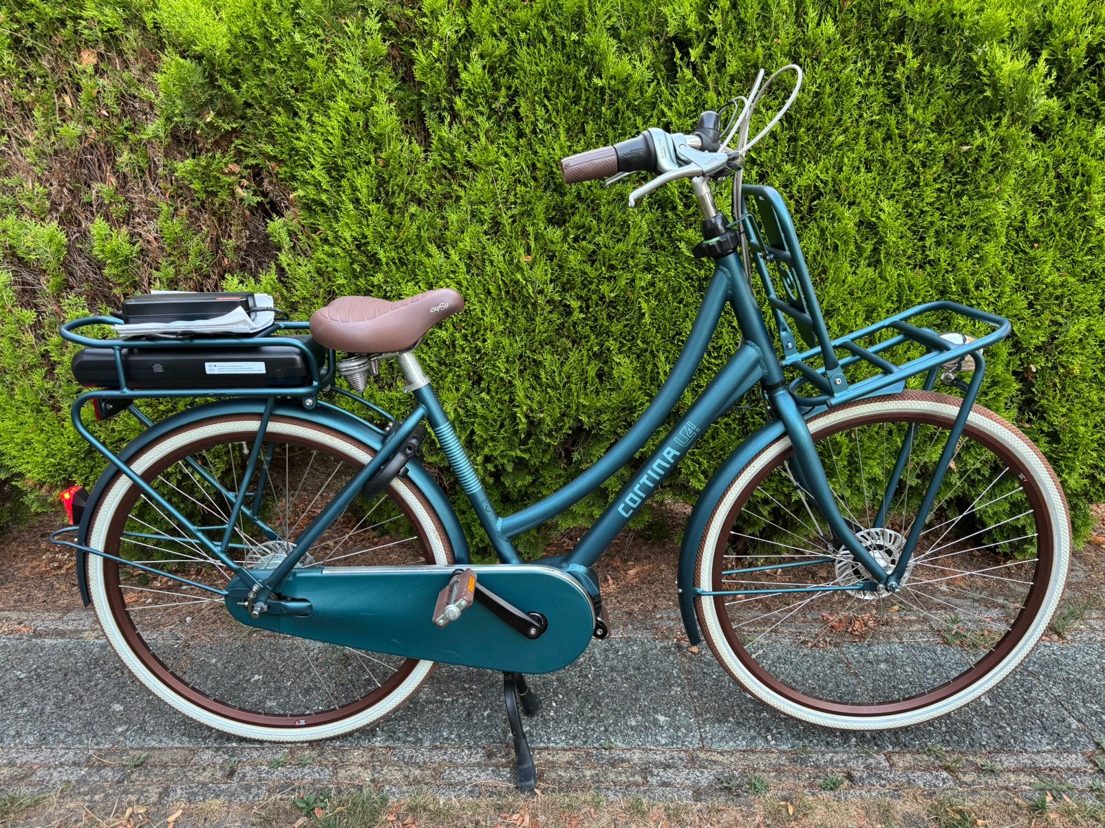 Cortina E-U4 Elektrische Transportfiets *Nieuwstaat* 1200km!, 55 tot 59 cm, Ophalen, Zo goed als nieuw, Overige merken