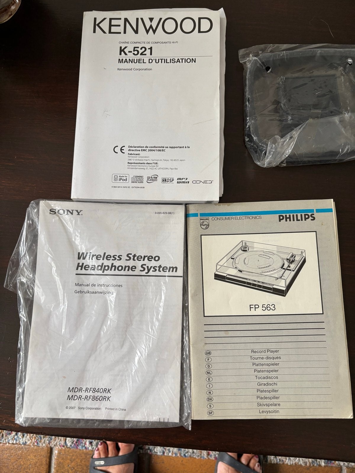 Philips platenspeler, Kenwood microset, Sony koptelefoon, Gebruikt, Microset, Cd-speler, Ophalen