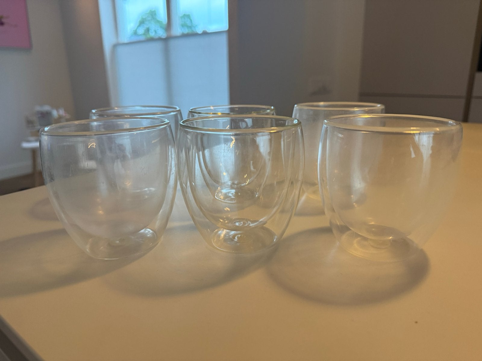Bodum Dubbelwandige Glazen Set - Diverse Maten, Ophalen of Verzenden, Gebruikt, Glas, Glas of Glazen