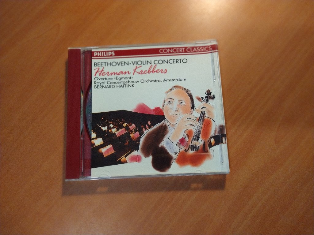 CD Beethoven. Violin Concerto. Overture Egmont, Ophalen of Verzenden, Classicisme, Zo goed als nieuw, Kamermuziek