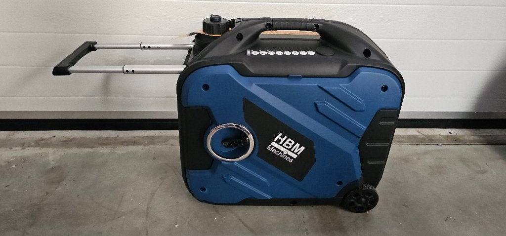 HBM 4200 Watt Inverter - Generator 174 cc Benzine 230 V USB, Benzine, Ophalen of Verzenden, Zo goed als nieuw, Geluidgedempt
