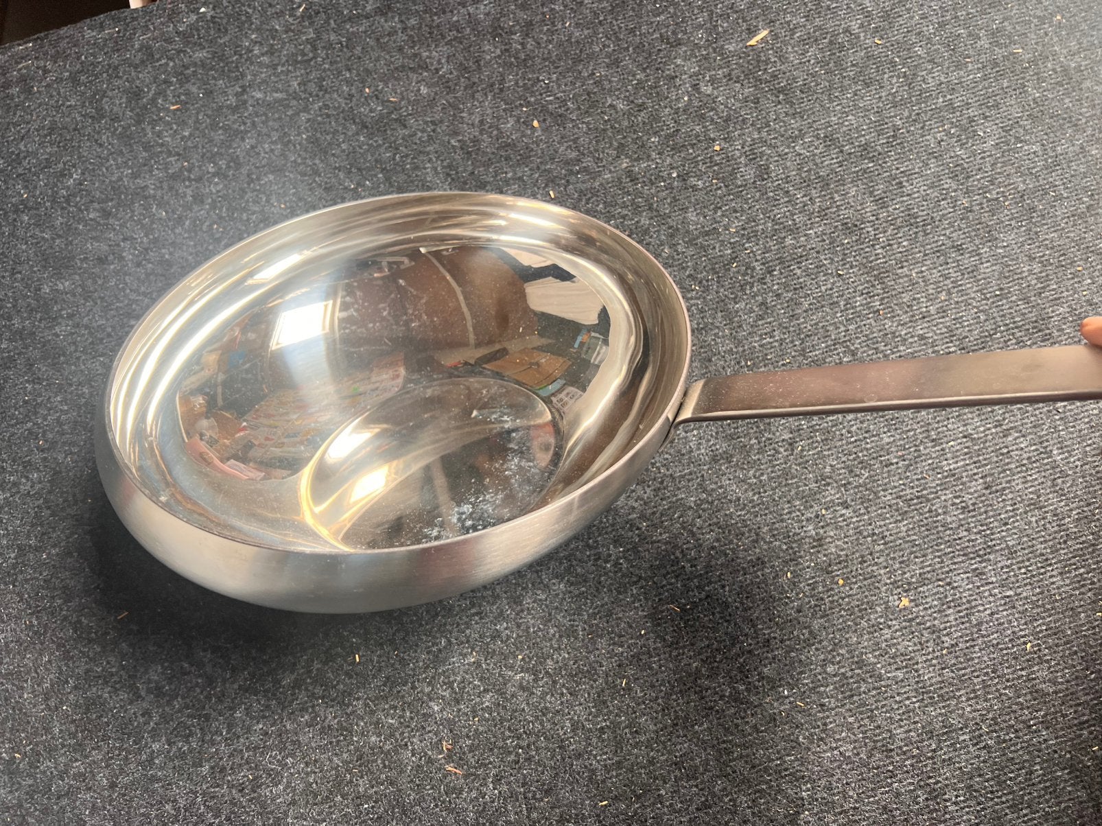 BK wok / Wokarang conical deluxe rvs, Ophalen of Verzenden, Zo goed als nieuw, Rvs, Wok