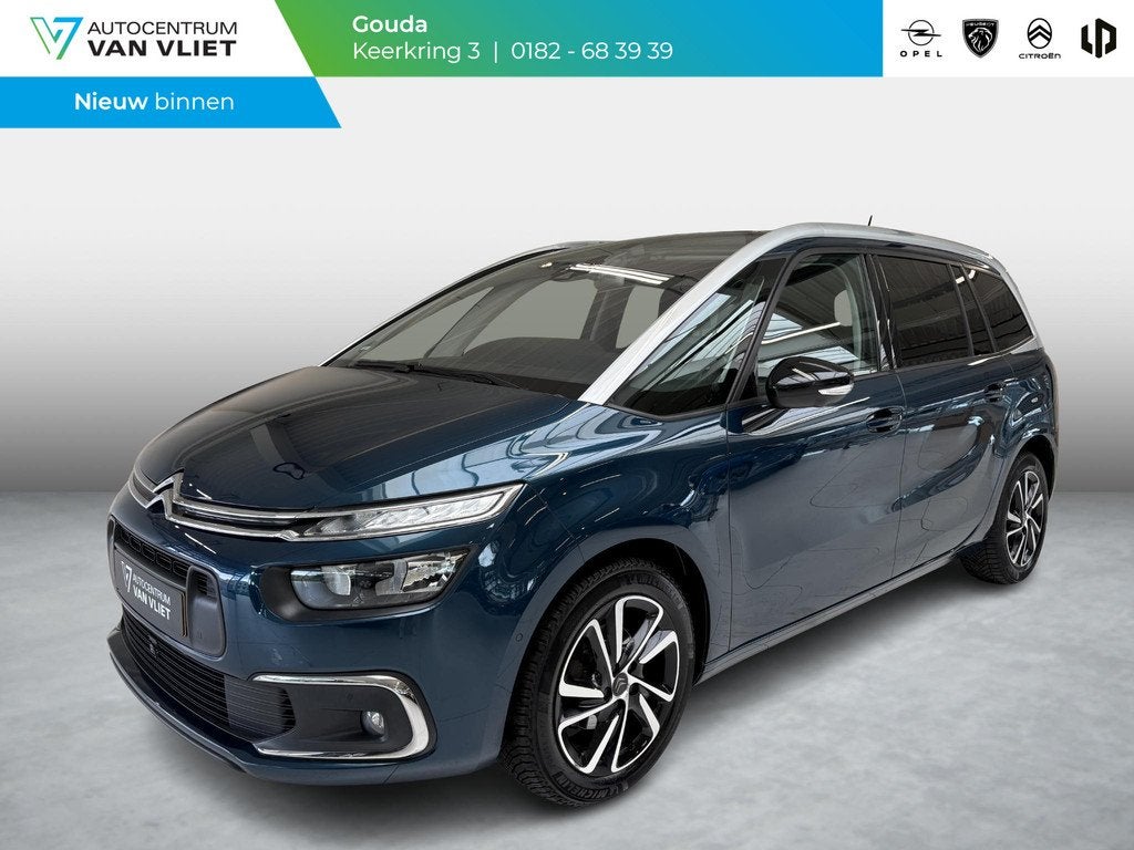 Citroen Grand C4 SpaceTourer 1.2 PureTech Shine ., Auto's, Citroën, 12 maanden, Gebruikt, 1199 cc, Blauw