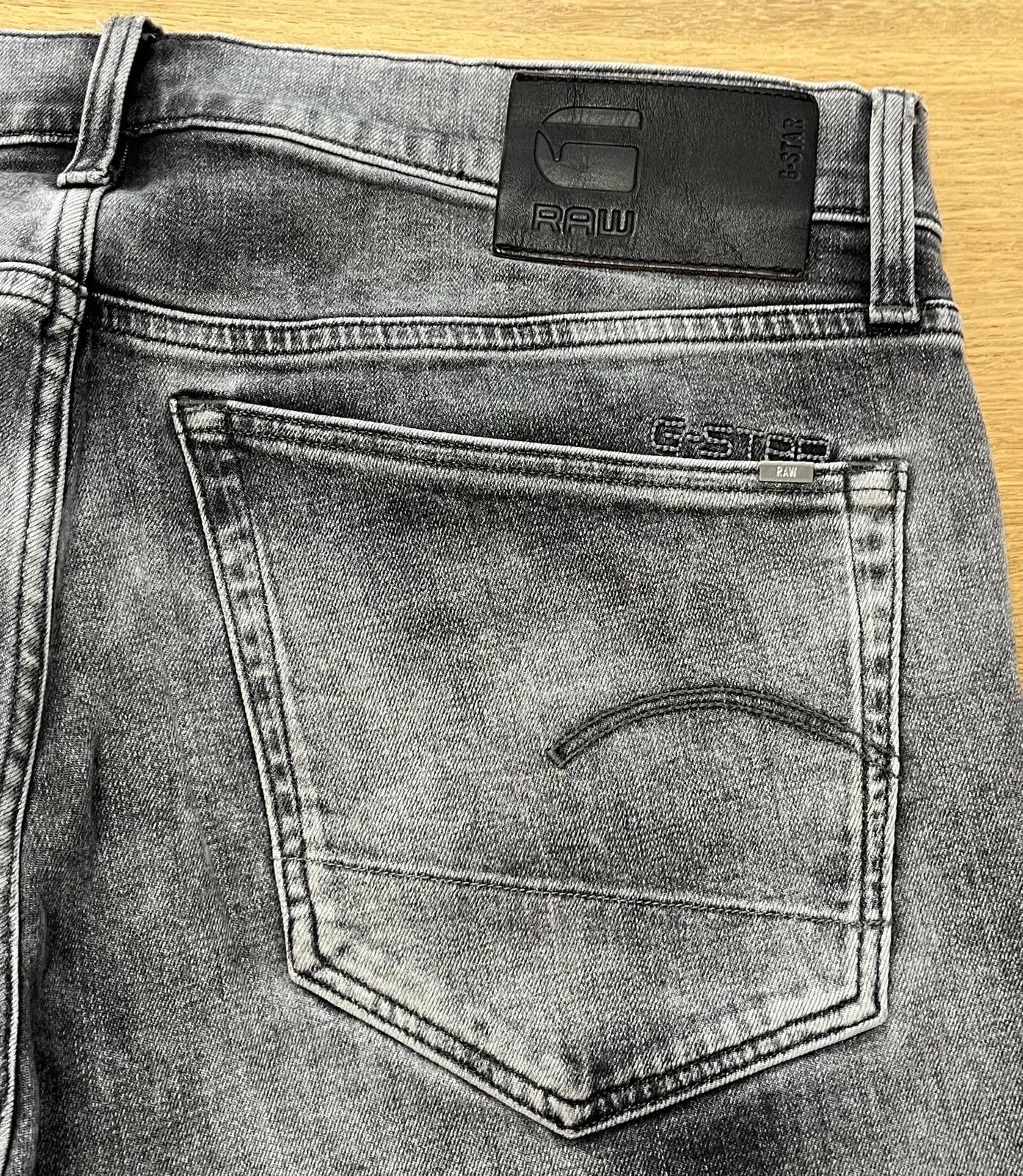 G-Star Raw 3301 tapered spijkerbroek - Maat W36 L34, Ophalen of Verzenden, Zo goed als nieuw, Zwart, W36 - W38 (confectie 52/54)