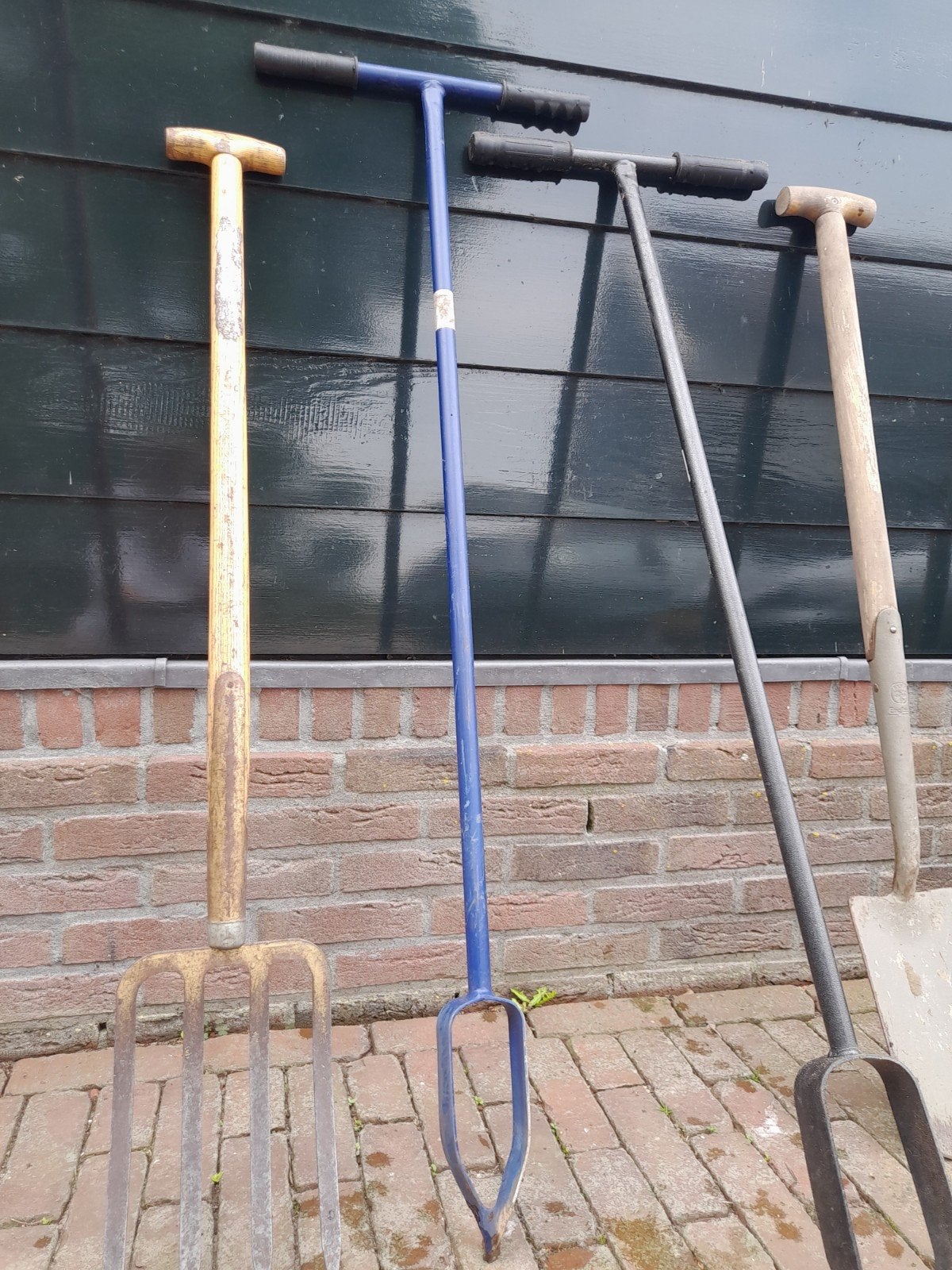 Grondboor blauw, Ophalen, Gebruikt, Grondboor, Diverse