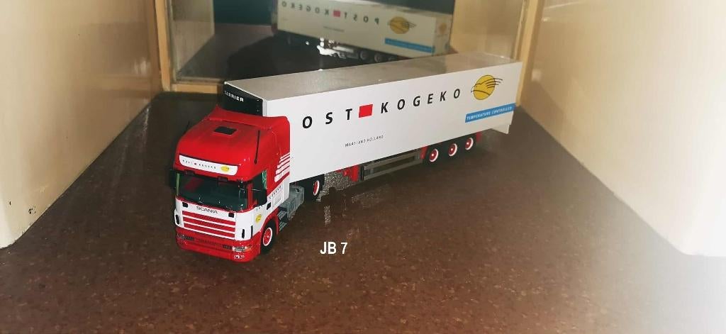 tekno scania post kogeko, Hobby en Vrije tijd, Modelauto's | 1:50, Ophalen of Verzenden, Zo goed als nieuw, Bus of Vrachtwagen