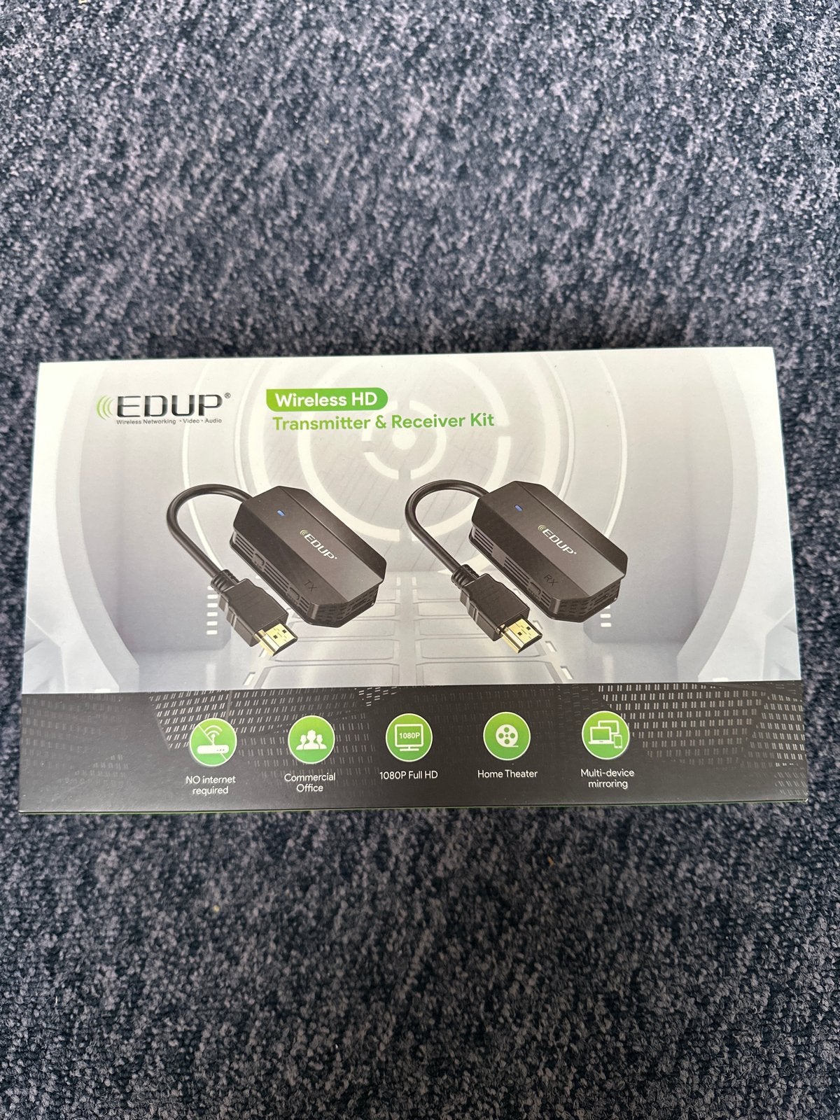 EDUP Wireless HD Transmitter & Receiver Kit, Ophalen of Verzenden, Zo goed als nieuw, Minder dan 2 meter, HDMI-kabel