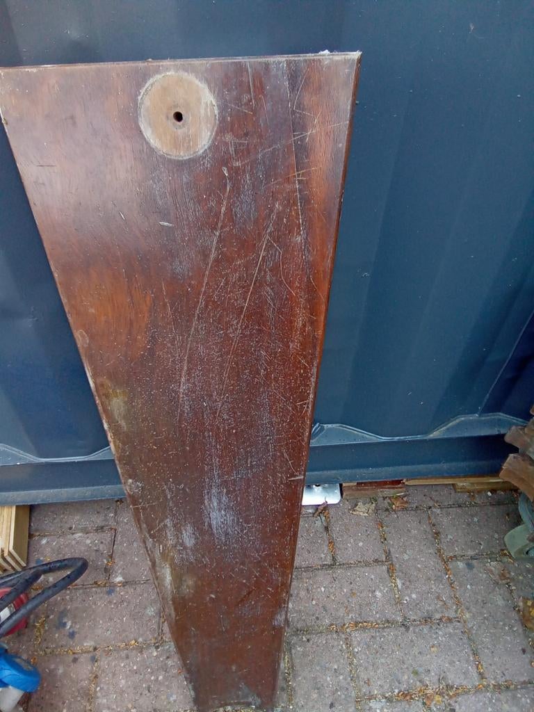 Hard houten trap delen treden 28x merbau, Ophalen, Gebruikt, Minder dan 25 mm, Plank