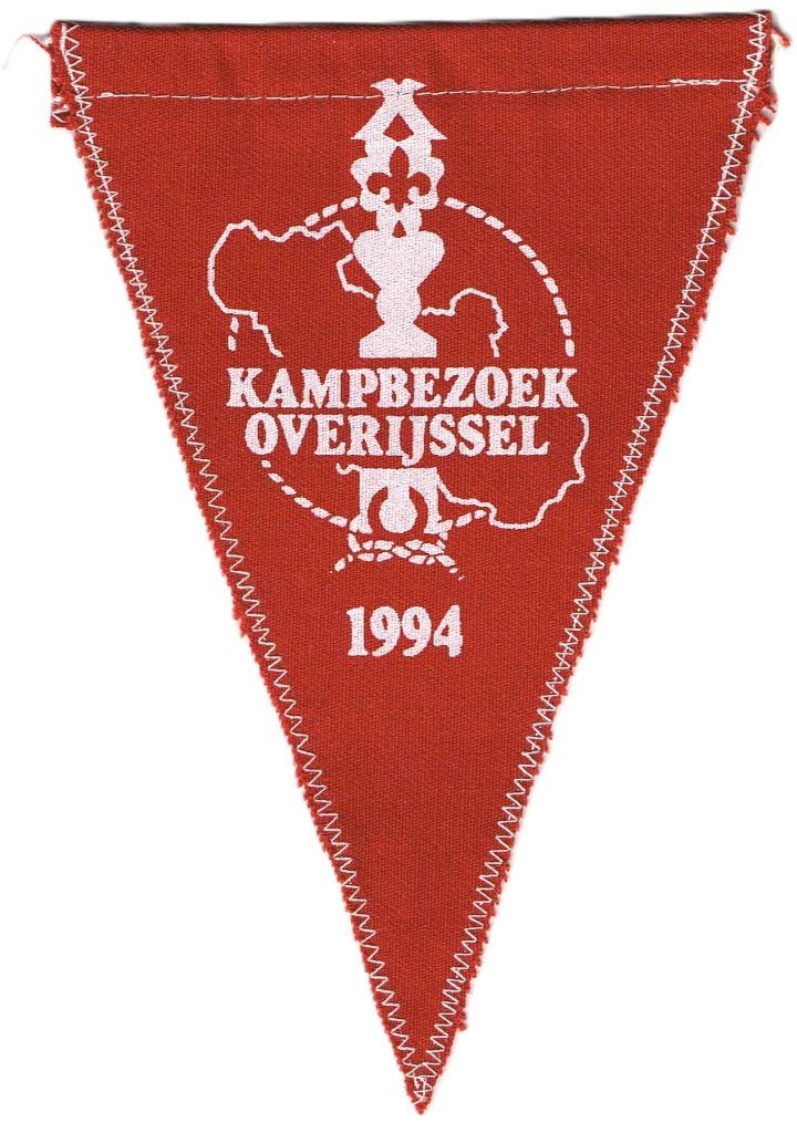 scouting Vaantje Kampbezoek Overijssel 1994, Ophalen of Verzenden, Gebruikt, Embleem, Speld of Insigne