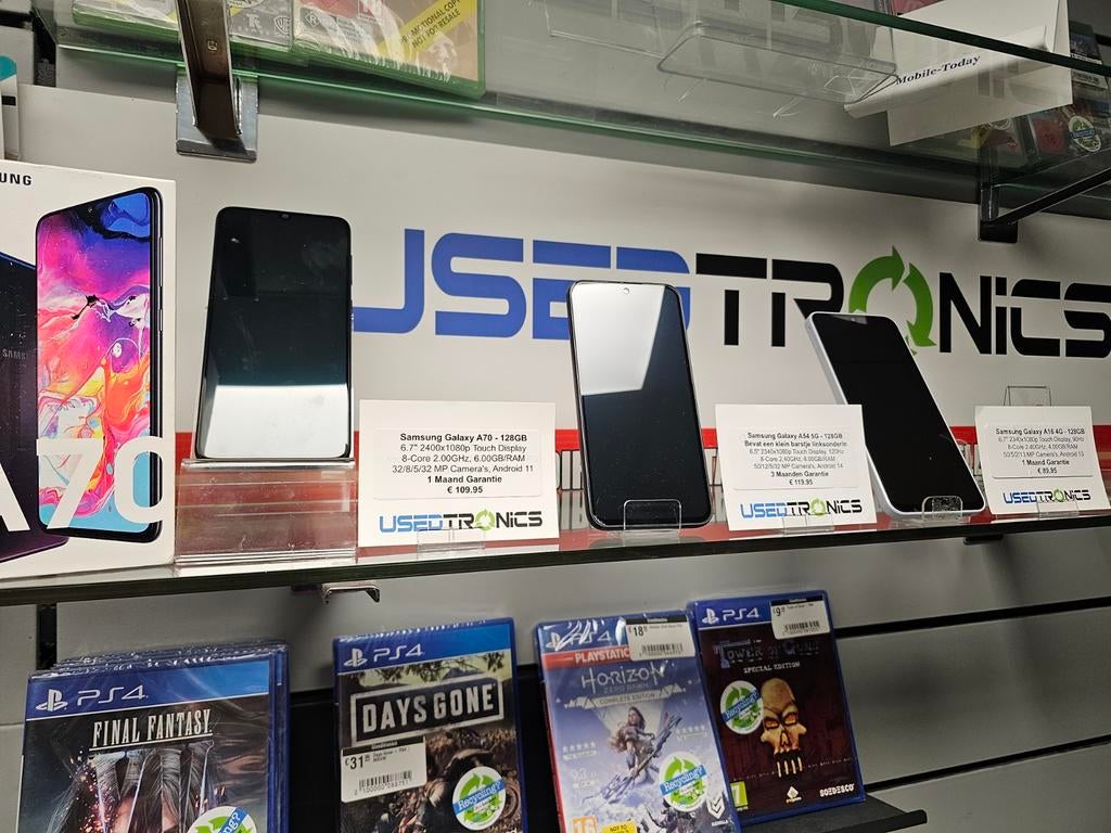 Diverse goedkope Samsung telefoons: A70, A54, A16, Telecommunicatie, Mobiele telefoons | Samsung, Gebruikt, Zwart, Touchscreen