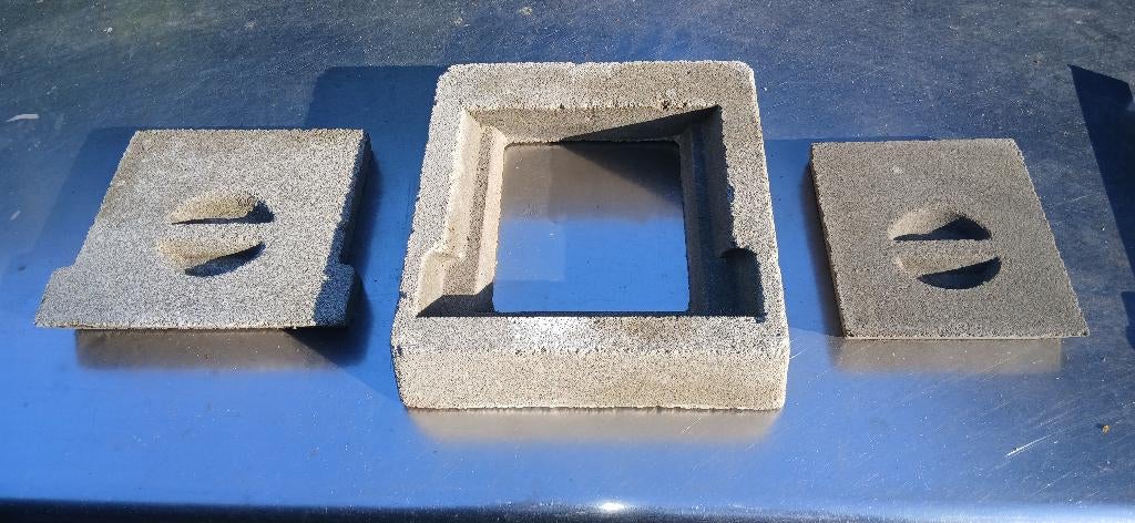 Betonnen dubbel reinigingsluik/inspectieluik/roetluik24x22x6, Doe-het-zelf en Verbouw, Buizen en Afvoer, Gebruikt, Minder dan 2 meter