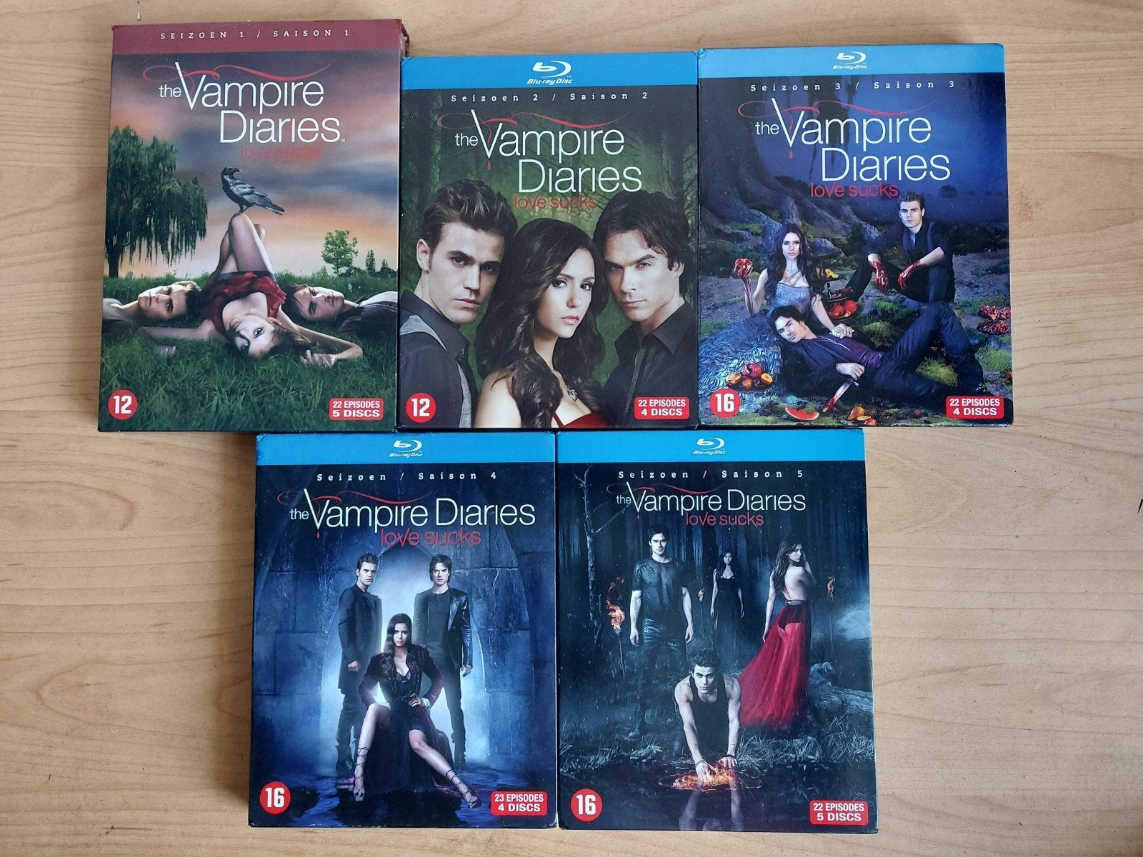 The Vampire Diaries Seizoen 1 t/m 7 DVD en Blu-ray, Alle leeftijden, Ophalen of Verzenden, Zo goed als nieuw